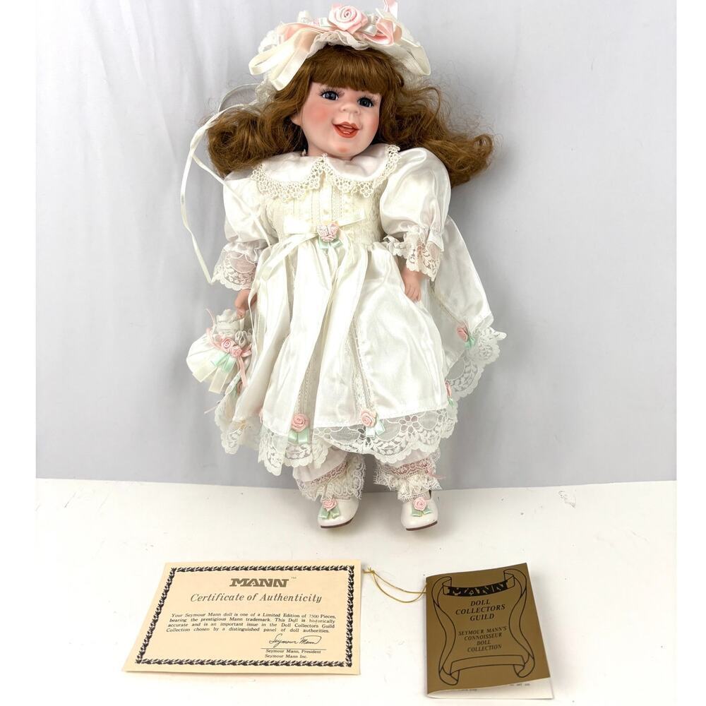 VTG Seymour Mann Connoisseur Collection Porcelain‎ Doll Sally 16" 1991